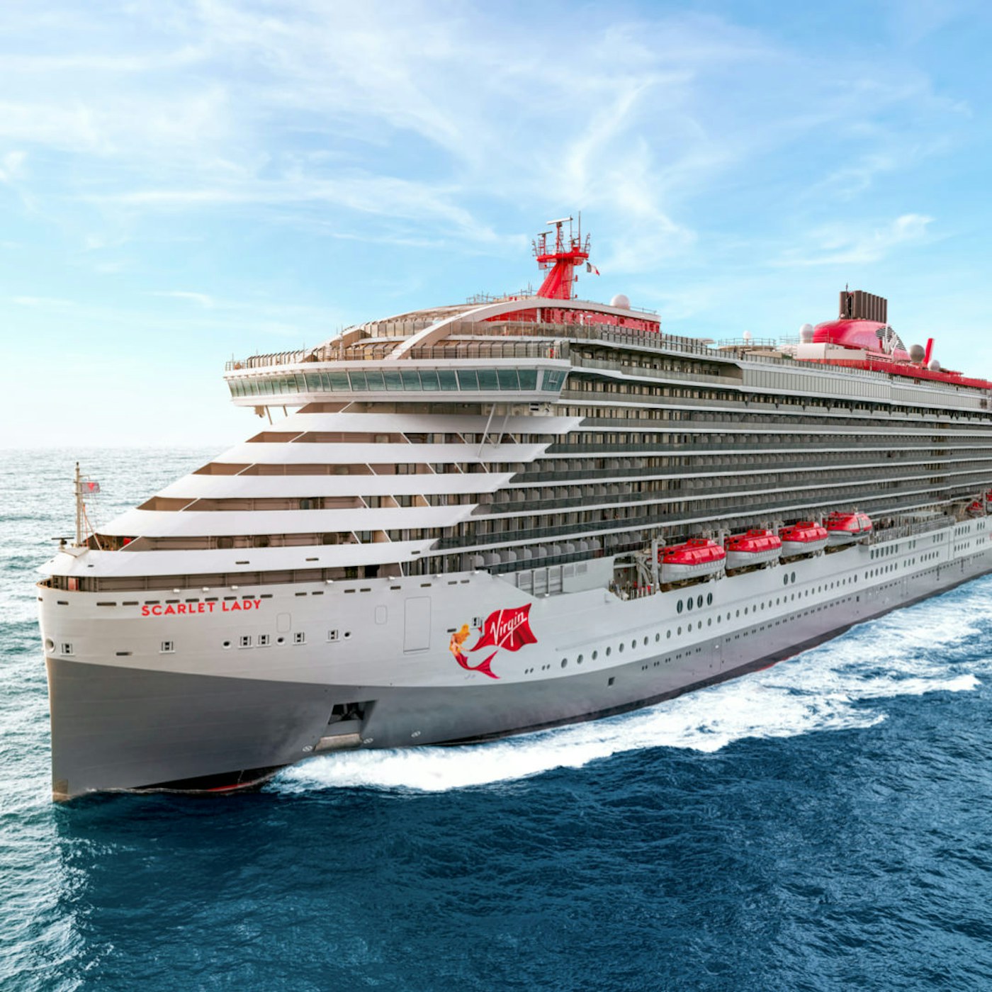 Virgin Voyages Scarlet Lady exterior